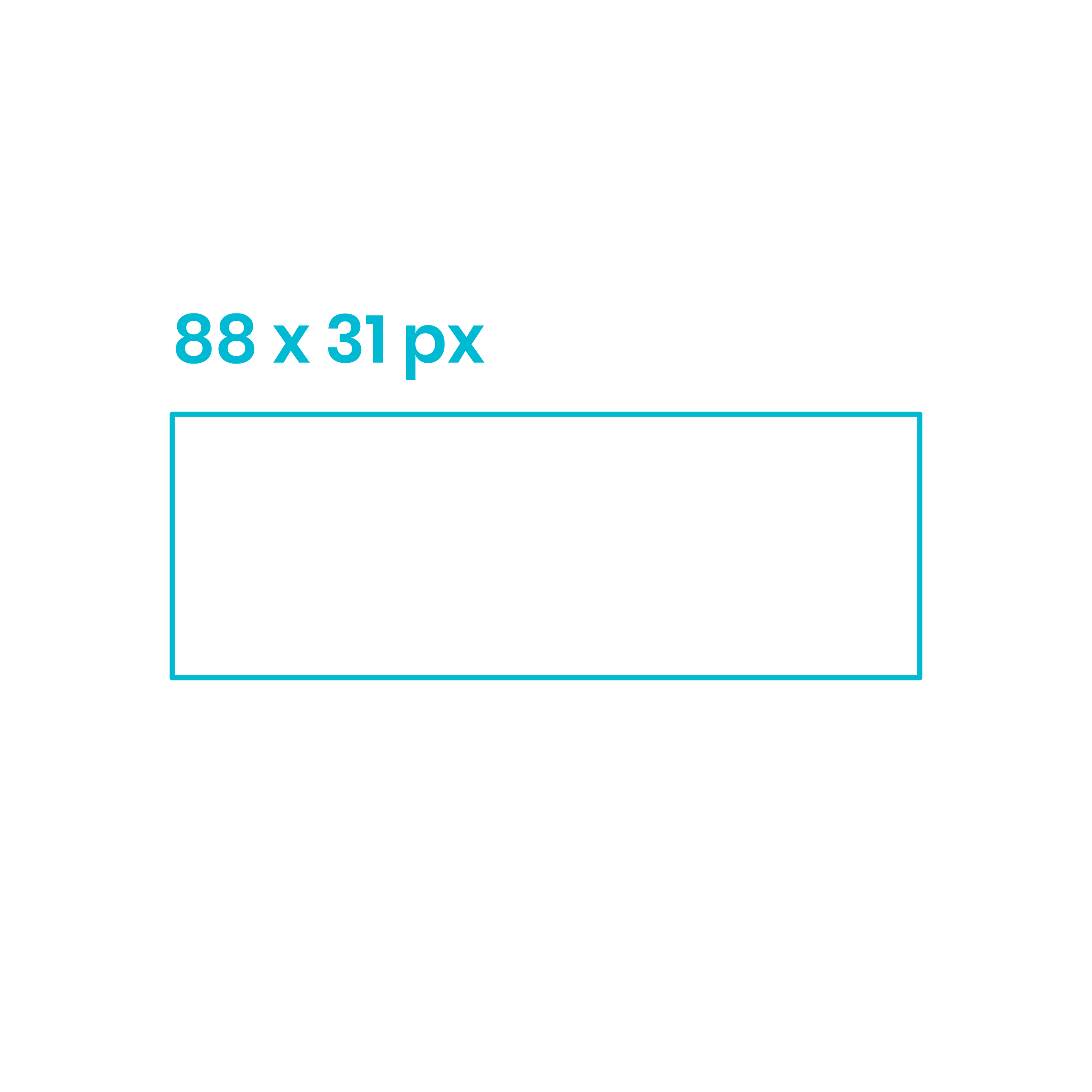 Digital Online Advertising Micro Bar Ad 88X31 Simple Line Art Svg Vector Free Vectors